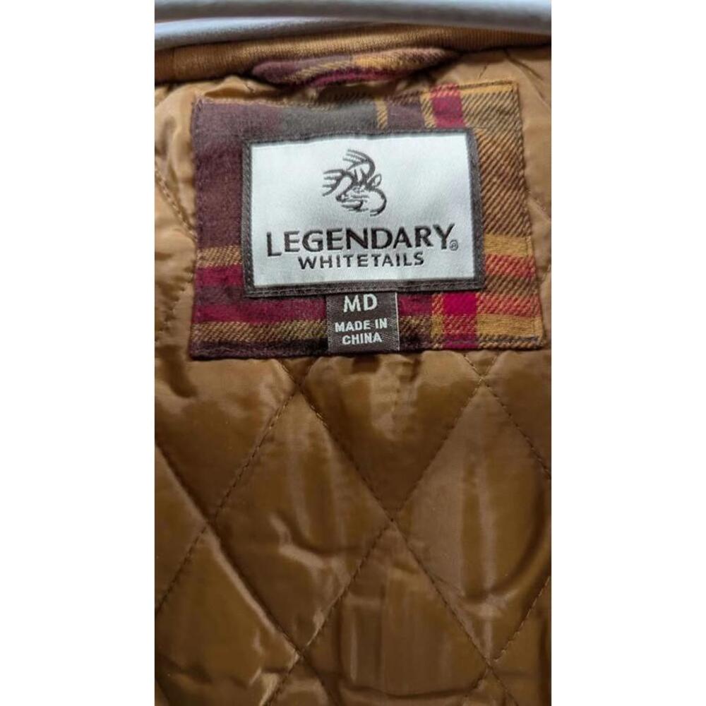 Legendary Whitetails Hooded Flannel Jacket - Men's Medium - Maple Plaid Pattern - Picture 5 of 9
